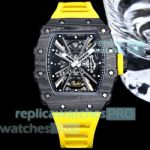 Swiss Copy Richard Mille RM 12-01 Tourbillon Black Fiber TPT Men's Watches